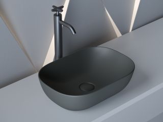 Раковина Ceramica Nova Element CN6009MDH 45см тёмный антрацит матовый